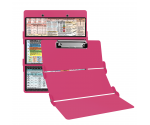 WhiteCoat Clipboard® Trifold - Pink Food Industry Edition